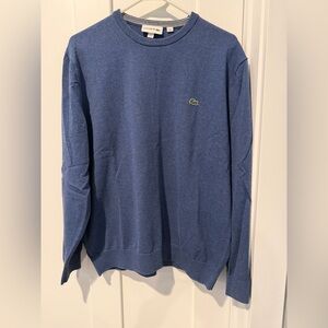 Lacoste Men's Crewneck Sweater in Blue
